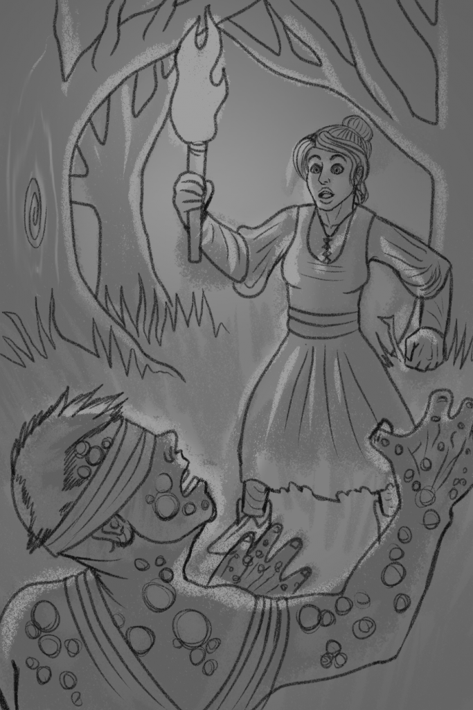 Sketch 3: Like sketch 2, but with more detail.